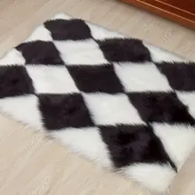 Fluffy Rugs Anti-Skid Area Rug Living Room Carpet Floor Mat Home Bedroom Bedside