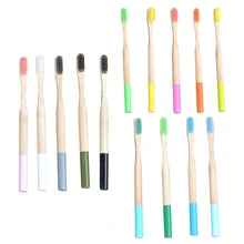 4/5 шт бамбуковая зубная щетка для взрослых зубная щетка для путешествий зубные щетки с мягкой щетиной для жениха наконечник уголь Уход за полостью рта экологически зубами