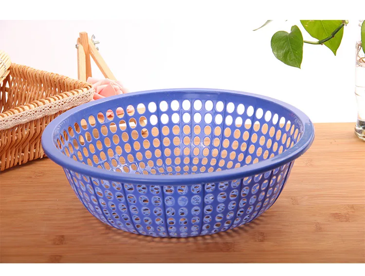 G069 Vegetable Basket 27 Cm Plastic Kitchen Vegetable Basket Dollar Store Supply Of Goods Stall Commodity Daily Use The Departme