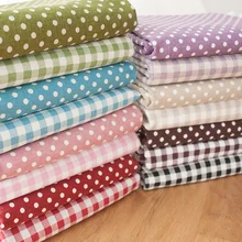 Цветная Радужная ткань с принтом в горошек, хлопок, лен, сделай сам, поделки ручной работы, Лоскутная стеганая ткань