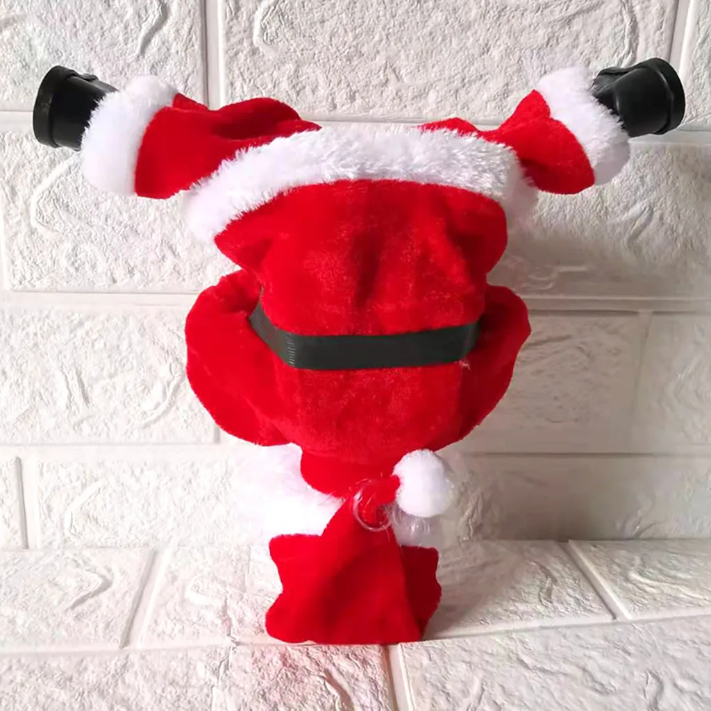 Рождественская кукла с электрической головкой, перевернутый вращающийся Санта-Клаус, орнамент, семейные вечерние игрушки для детей, креативная кукольная подвеска «сделай сам», новинка