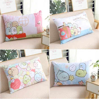 

candice guo! super cute plush toy cartoon Sumikko Gurashi seal whale soft pillowcase pillow cover girl birthday Christmas gift