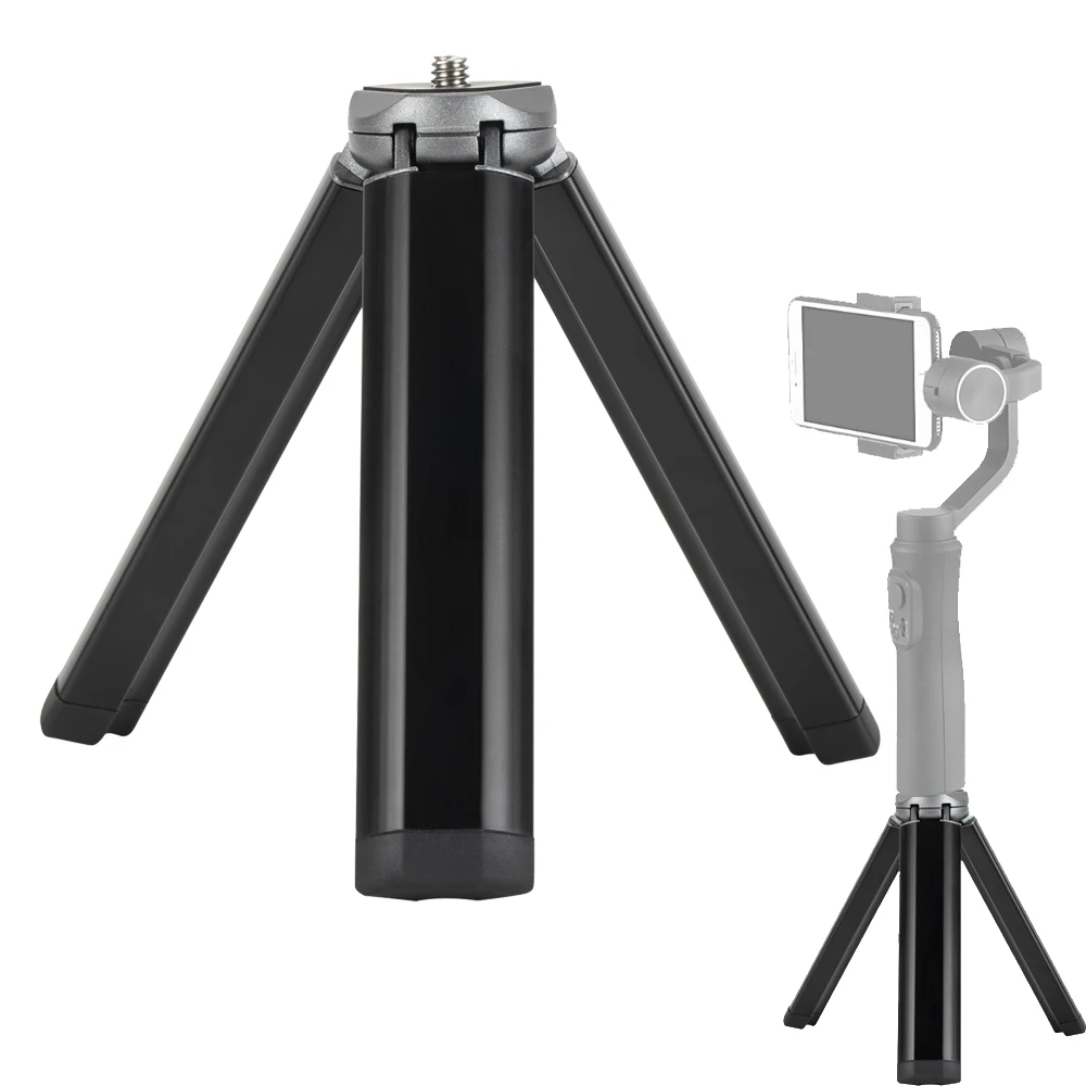 JINTU Mini Aluminium Alloy Heavy Load Folding 1/4'' Screw Tripod Accessory for Camera Gimbal Tripode Camaras Profesional Monopod