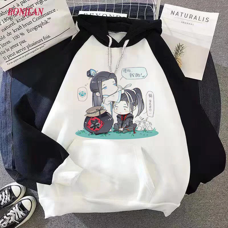 Anime Mo Dao Zu Shi Cosplay Wei WuXian Lan WangJi BL Winter Warm Casual Coat Unisex Hoodies ChenQingLing Sweatshirt 2019