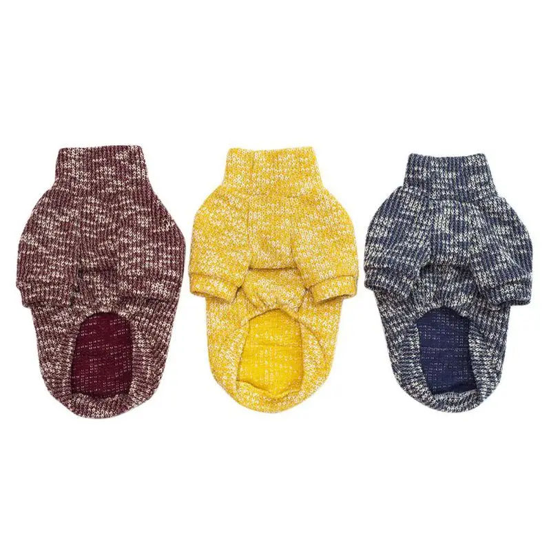 2Warm Winter Dog Sweater with Pocket High Collar Cloth for Winter and Autumn Puppy Cloth 1 2Warm Winter Dog Sweater with Pocket High Collar Cloth for Winter and Autumn Puppy Cloth 2
