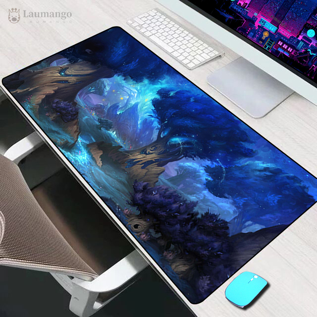 of Warcraft Illidan Mouse Pad  Varmilo Gaming Accessories Computer Mousepad Keyboard XXL Gamer Carpet 900x400 LOL Desk Mat