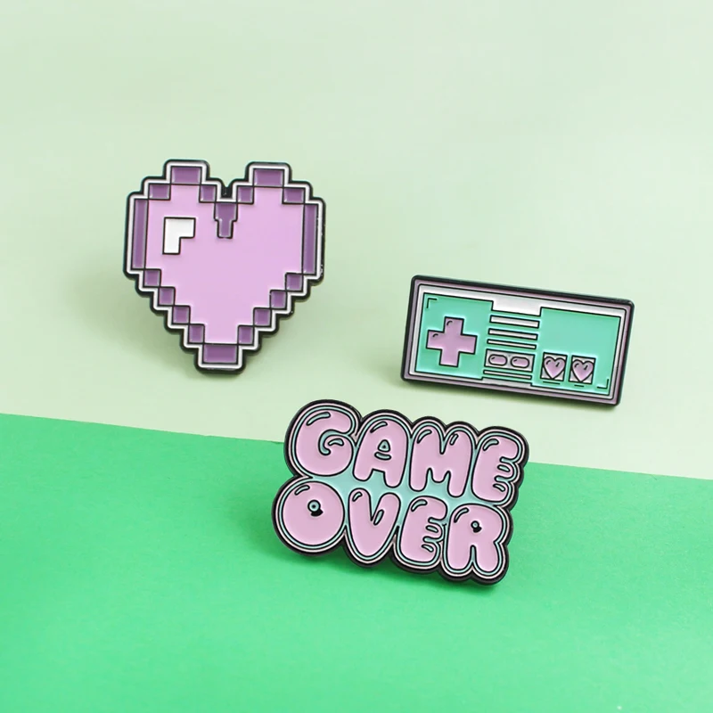 Cartoon Half Organ Heart Brain Spilla Spille Smaltate Rational Medical Anatomy Art Organ Human Medicine Spilla Distintivi Regalo Gioielli