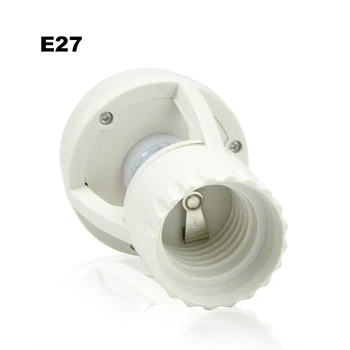

light socket E27 Socket Motion Sensor Time Setting 110V - 220V Lamp Base Modern Hallway Restaurant Bedroom Decorative Lighting