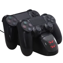 Для PS4 контроллер Джойстик ручка USB зарядное устройство Подставка для быстрой зарядки док-станция геймпад для Playstation 4 PS4 Slim Pro Stand