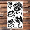 Black Scorpion Temporary Tattoos For Adults Men Realistic Dragon Wolf Tiger Thorns Fake Tattoo Sticker Hand Leg Tatoos Creative 4