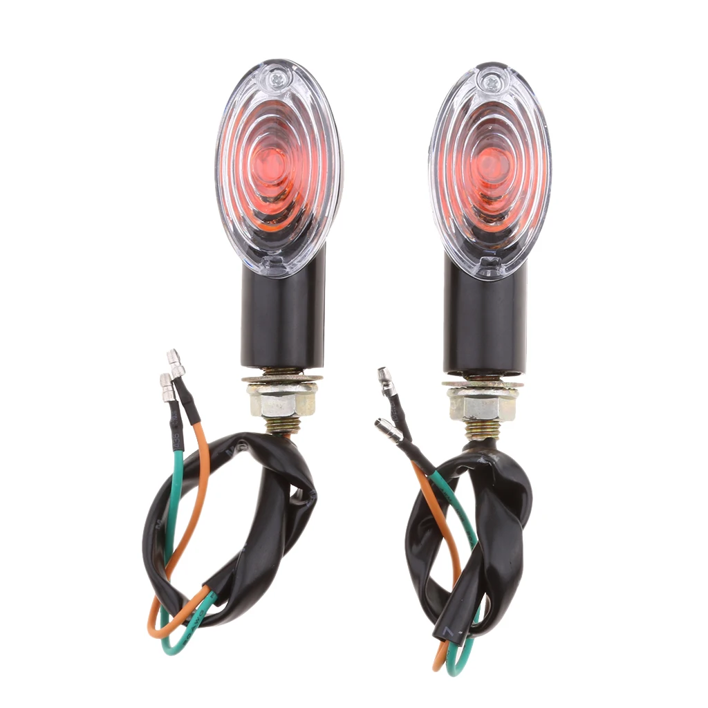 2pcs Universal Motorcycle LED Turn Signal Indicators Light Amber Blinker Led Motorbike Universal Fits for Yamaha for Honda 