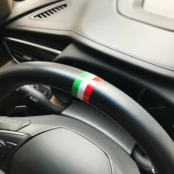 

LuLu Sticker #022 3M Car Interior Stripe Stickers Car Steering Wheel Return Sign Stickers and Decals Italy German Style Color