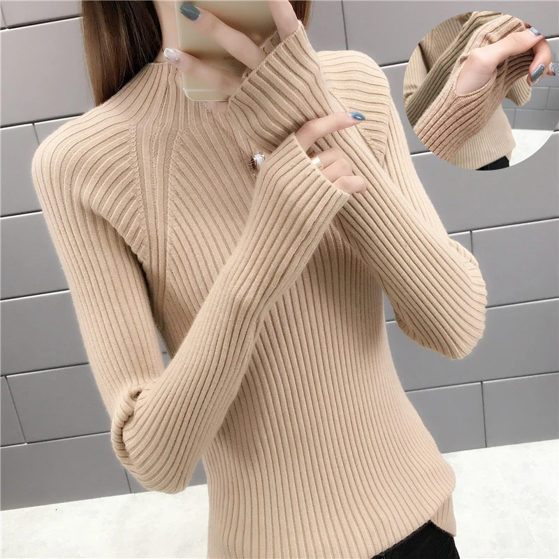 Winter Fall Pullover Sexy Elastic 