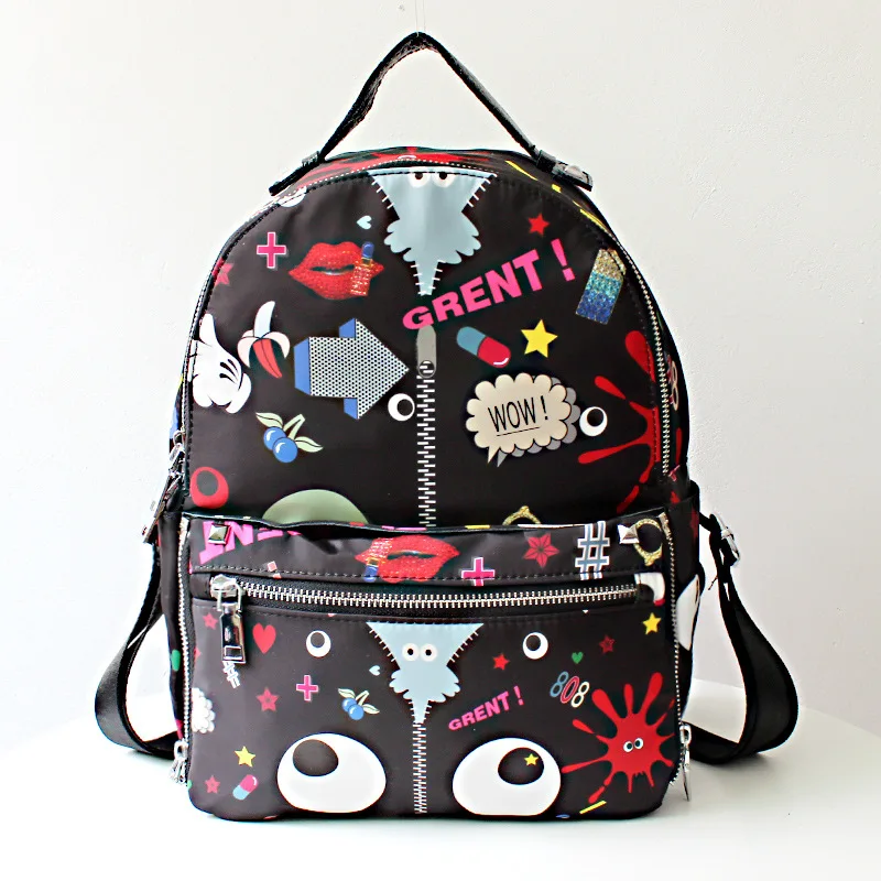 

Fashion Women Nylon Backpack High Quality Ladies Shoulder Bag Girls School Bags Waterproof Casual Female Small Travel Laptop Bag