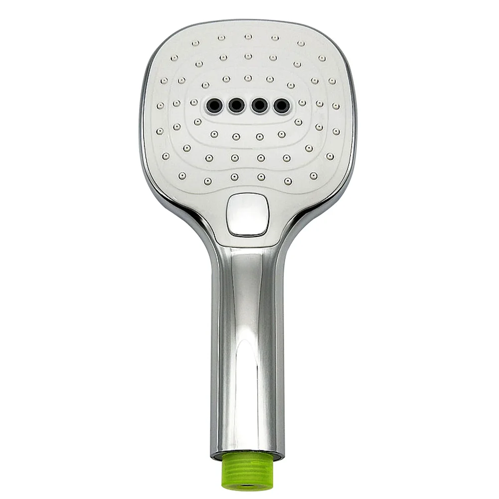 

Electroplate Surface Handheld Shower Head 3 Mode Adjustment Button Rustproof Bathroom Big Spray Durable Practical Home