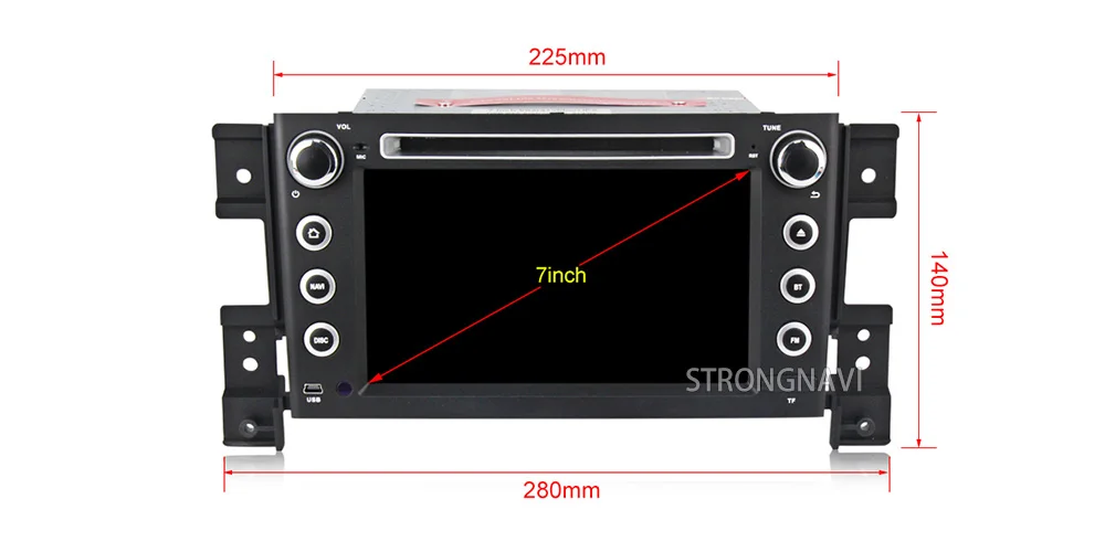 Ips DSP 7 дюймов 4G 64G Android 9,0 Автомобильный gps навигатор dvd-плеер для Suzuki Vitra с RDS DAB+ DVR камера заднего вида Wifi BT
