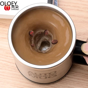 

Portable Coffee Mug Electric Fully Automatic Mixing Water Cup Coffee Mugs Logo Magic Tumbler Creative Travel Tazas Para Cafe Hot