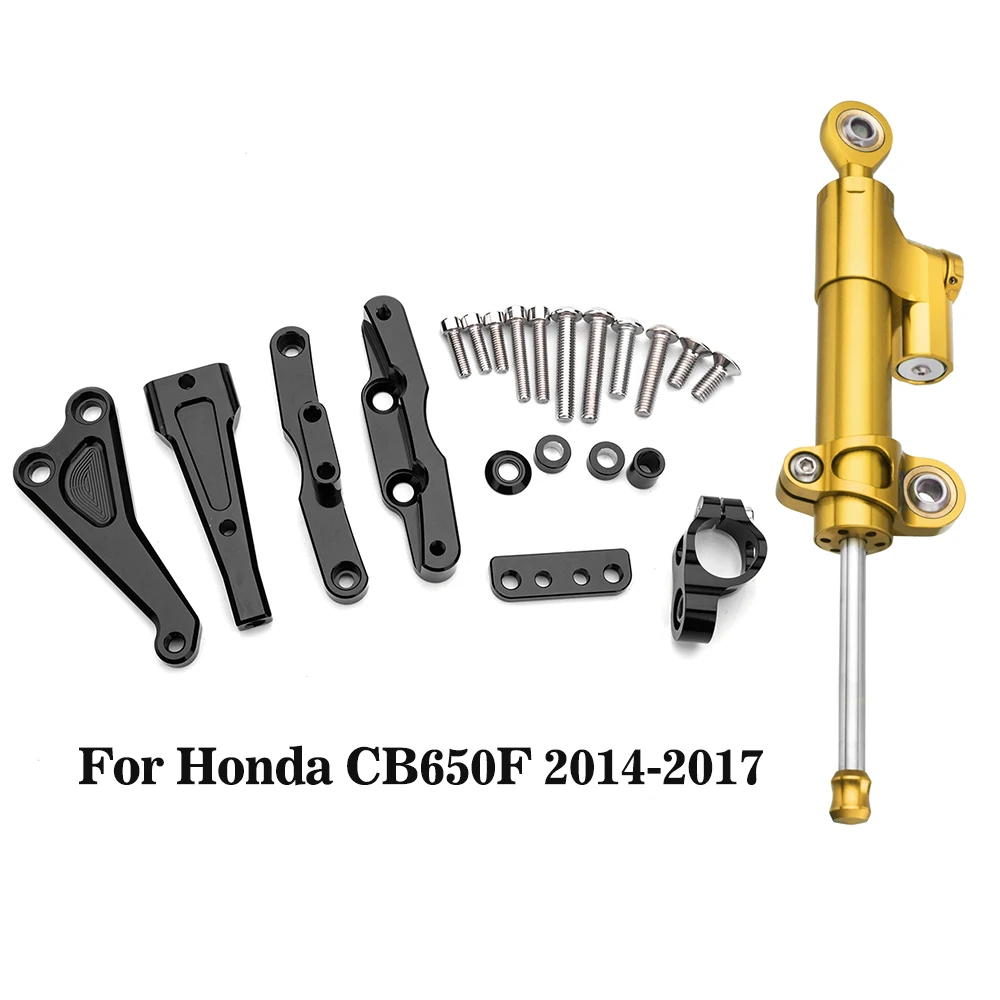 Cb650f Motorcycle Accessories Full Set Of Steering Damper Mounting