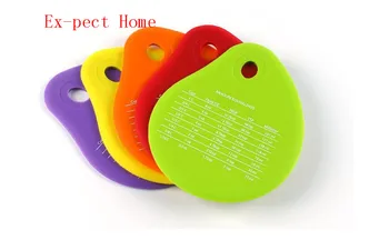 

DHL 100pcs Pot Pan Cleaning Silicone Bowl Scraper Cream Measuring Unit Conversion Spatula Baking Tool