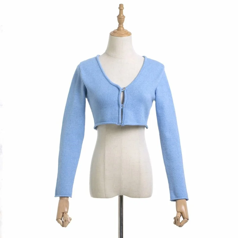 

Spring Tailoring Pull Snake Print Top Coat Fashion Streetwear Crop Ladies Short Sweater Casual Knit Top Retro Button Cardigan