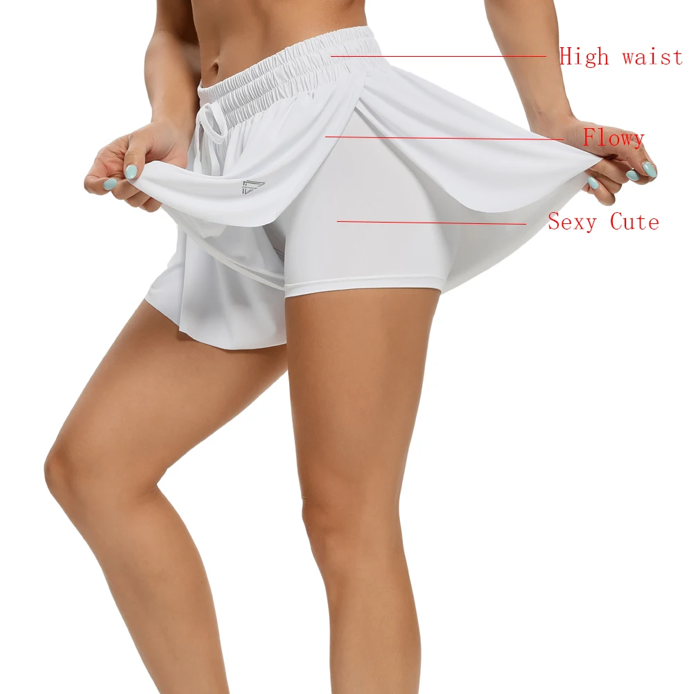 New Women's Sports Running Shorts Athletic Elastic Workout Shorts Active Yoga Jogging Hiking Lounge Travel Summer