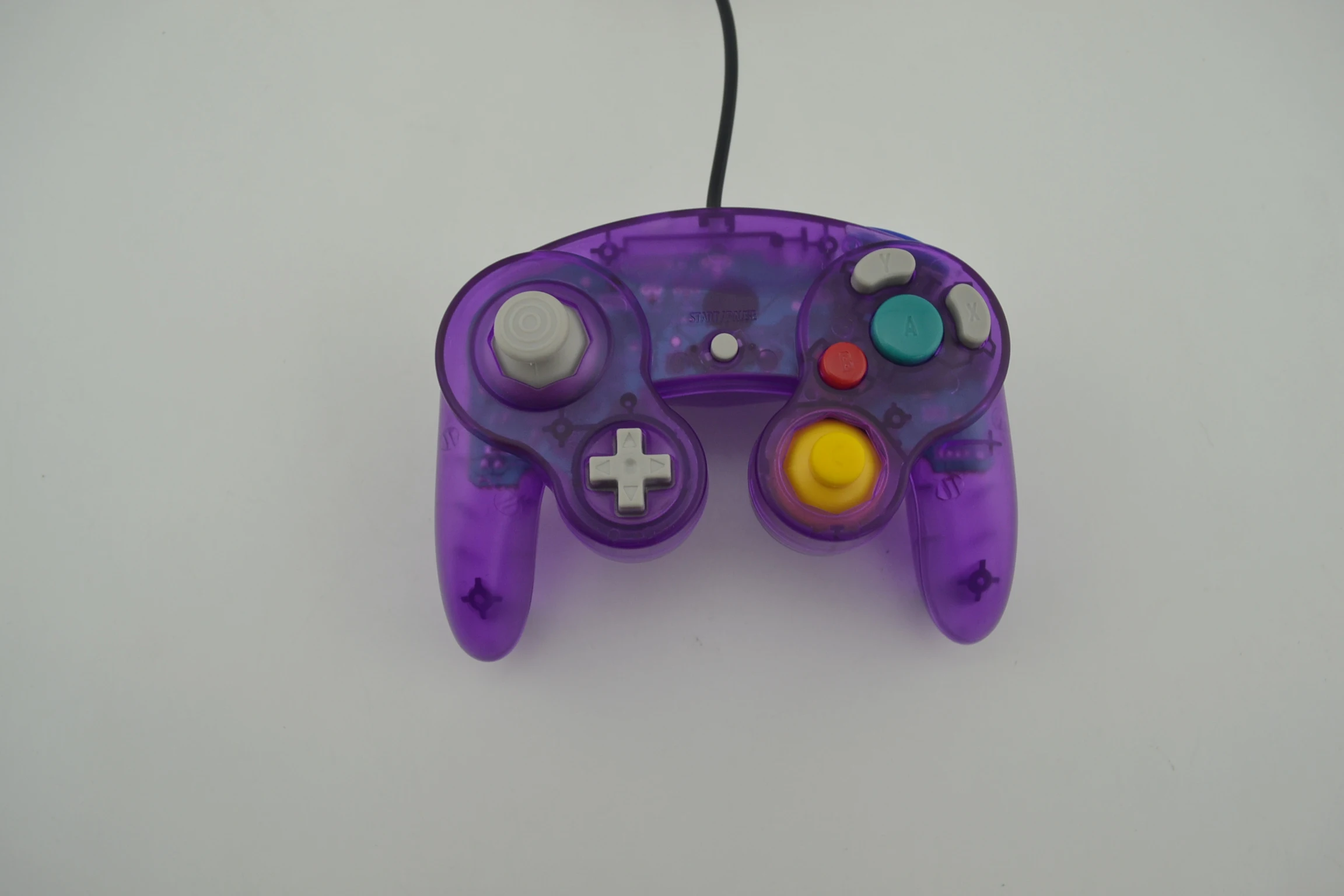 Transparent purple 2,4 ГГц контроллер беспроводной геймпад джойстик для N-G-C для wii, для GameCube - Цвет: Transparent purple