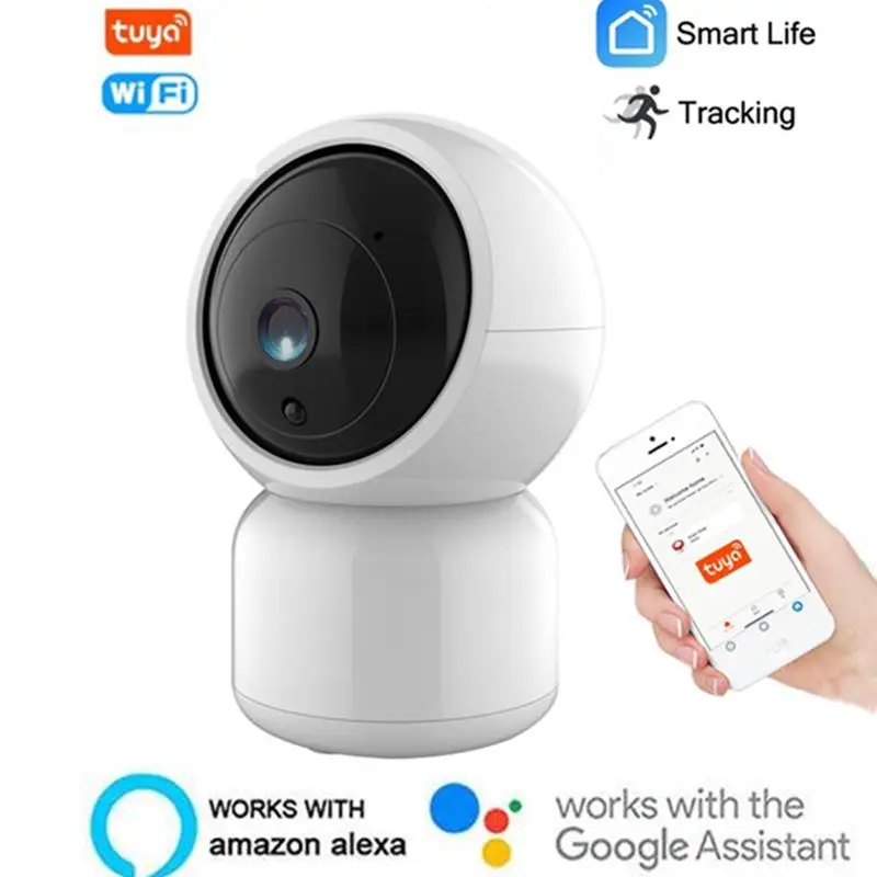 1080P Tuya WiFi IP камера Alexa Google Home Мини WiFi камера для помещений PTZ домашняя камера безопасности с Tuya EchoShow для детского монитора