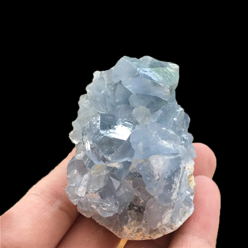 Natural Crystal Celestite Geode Quartz Cluster Home Decor Specimen Healing Mineral Stone for Decoration | Дом и сад