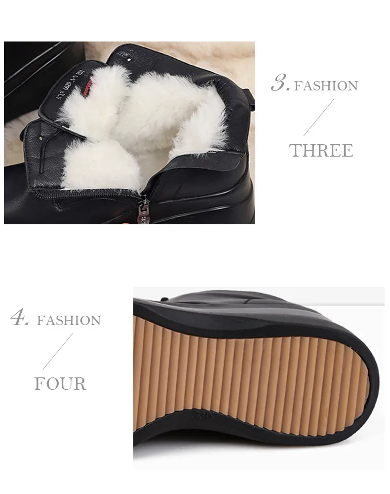 Женские сапоги из натуральной кожи; сапоги до середины икры; женская зимняя обувь; сапоги из натуральной шерсти; Брендовая женская обувь на платформе; размеры 42, 43; Xammep