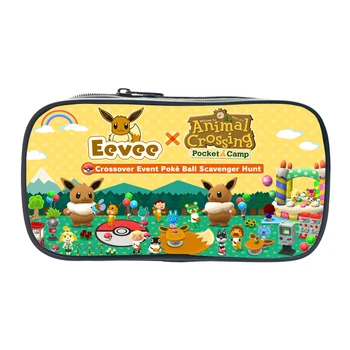 

2020 Spring Game Animal-Crossing Pencil Case Funny Eevee Student Pencil Cases Kids Toddler Nylon School Supplies Pen Box