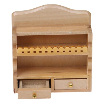 

1PC Dollhouse Kitchen / Bathroom Furniture Decor - 1/12 Scale Miniature Hanging Cabinet Shelf Model