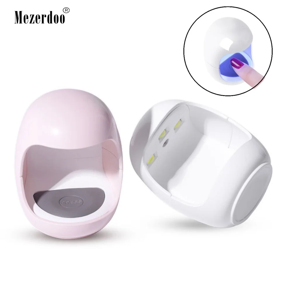 Сушилка для ногтей мини 3 Вт USB УФ светодиодный светильник маникюрные инструменты для ногтей в форме розового яйца 30S Быстросохнущий отверждающий светильник для гель-лака