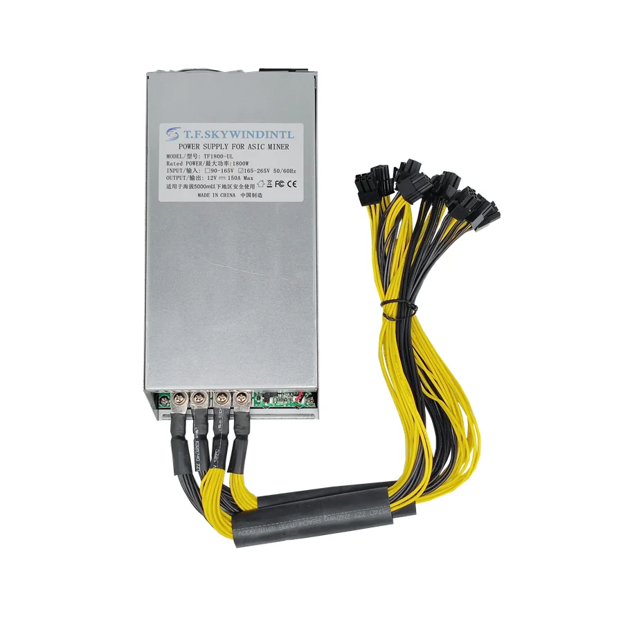 마이닝 전원 공급 장치 1800W GPU Miner PSU, Bitmain AWP7 PSU 1U ATX 12V ETH Asic Bitcoin Miner S9 L3 + /T9 /A7 /D3/ E9 /S7 용  Best5