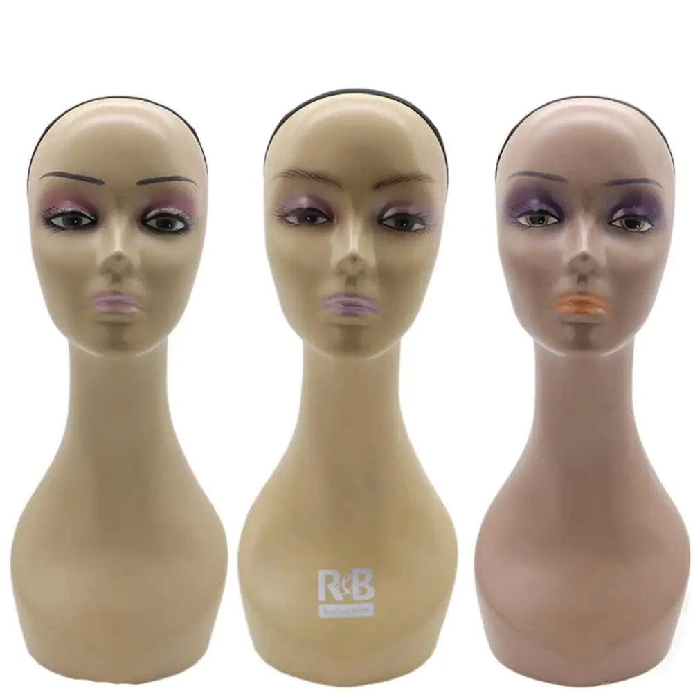 Female Mannequin Manikin Head Modle Wig Hat Glasses Earrings Display Stand