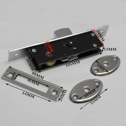 Enhanced Aluminum Alloy Anti - Theft Sliding Door & Window Hook Lock with Cross Keys (Square type1)