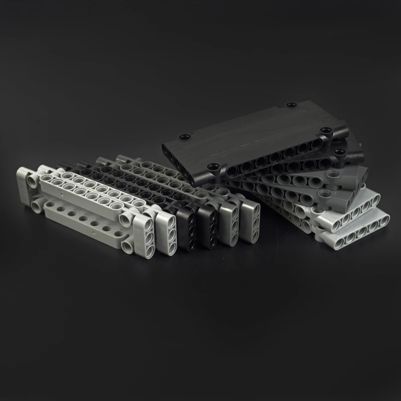 기술 부품 평면 패널 플레이트 1X3X11 기계 빌딩 블록 자동차 MOC 부품 벽돌 장난감 호환 모든 브랜드 64782 15458