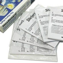 

MaxRenard 38*17cm*6pcs Jigsaw Puzzles Stickers Paper Glue Adhesive Puzzle Accessories for Adults Toys Games Educational Toys