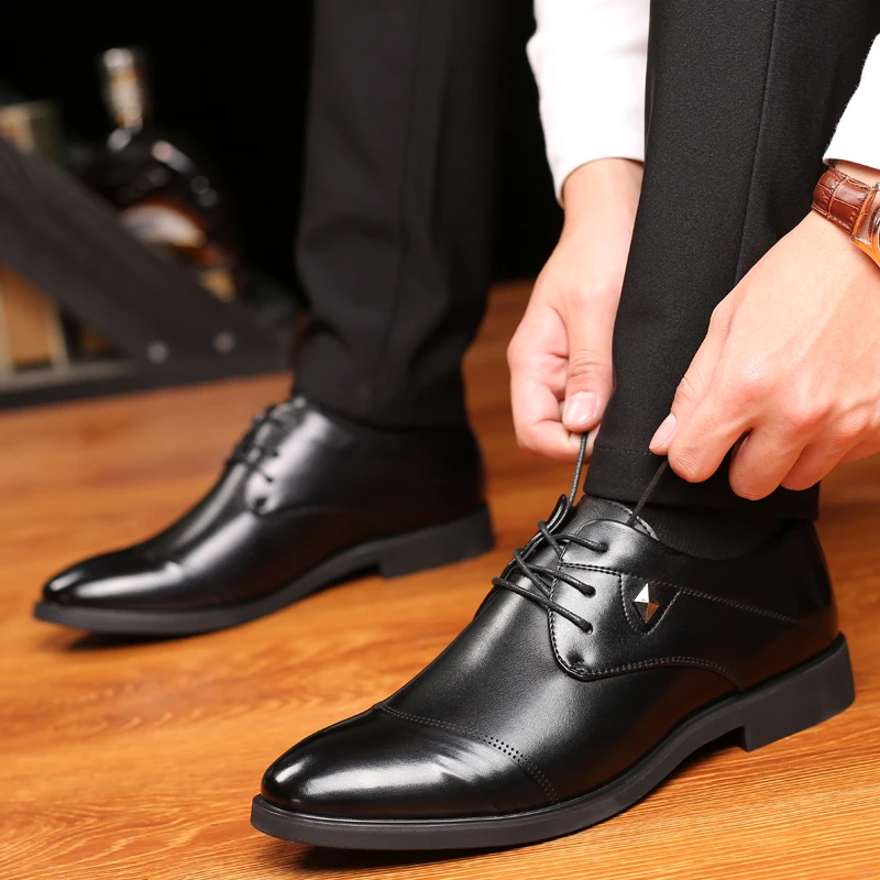 GOODRSSON/классическая мужская обувь; zapatillas hombre; повседневная обувь из микрофибры на плоской подошве; деловые люди; модельные туфли; слипоны; оксфорды