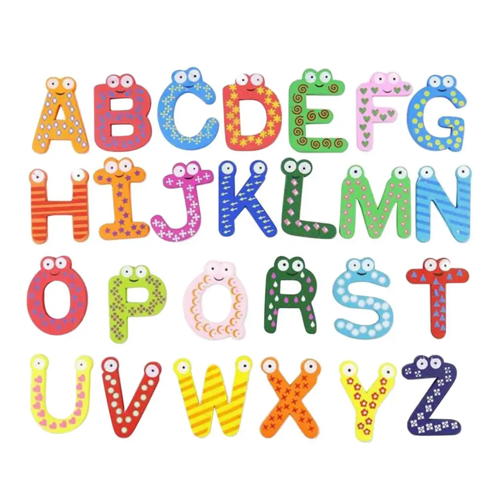Letra del alfabeto número Imanes del refrigerador Kids Niños Aprender enseñar Memo Magnético 