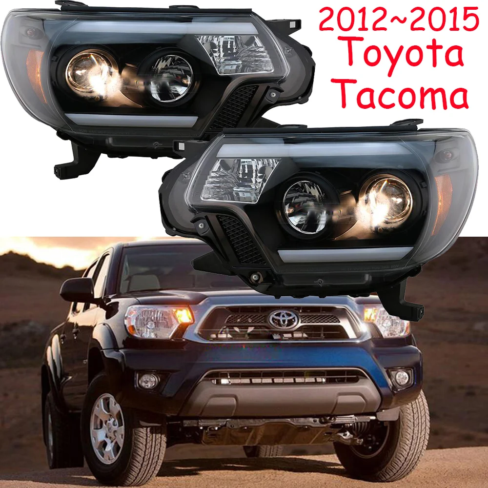 2012~ г. Автомобильный bupmer головной светильник для Toyota Tacoma головной светильник автомобильные аксессуары светодиодный DRL HID ксеноновый противотуманный фонарь для Toyota Tacoma налобный фонарь