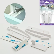 4 шт. Детская безопасность Невидимый ящик защелка ABS пластиковый замок для шкафа Дети защиты защелки Дети младенческой замок для шкафа