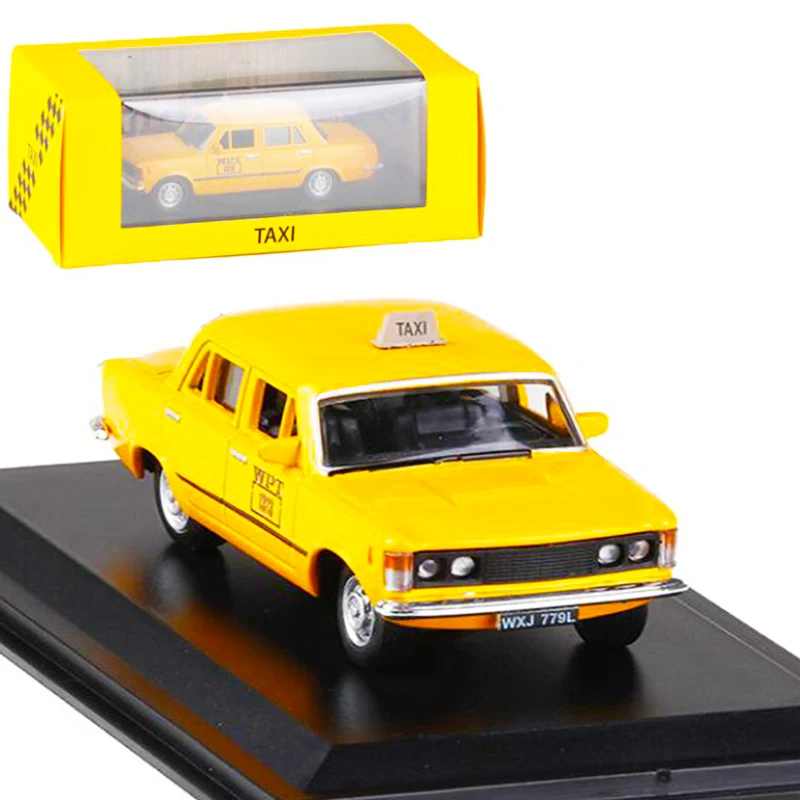 

1:43 Scale 1980 Cab Taxi Diecast Alloy Classic FIAT 125P Varsavia Car Model Matel Vehicles Traffic Toys F Children Collection