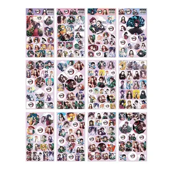 

12Pcs/Lot Demon Slayer Kimetsu No Yaiba Anime Sticker Cosplay Props PVC Waterproof DIY Diary Poster Decal Stickers