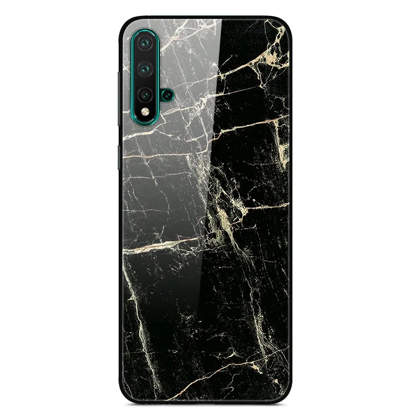 Чехол из закаленного стекла для huawei NOVA 5, Мягкий бампер с 3D принтом, чехол для huawei Nova 5 Pro, чехол для телефона Nova5 6,3", Чехол