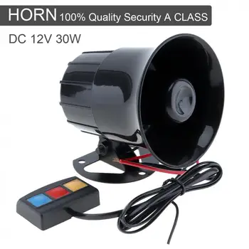 

Black 30W 12V 3 Durable Sound Speaker Loud Siren Horn 105db Suitable for Car / Motorcycle