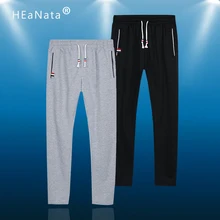 Дышащие штаны для бега, мужские тренировочные штаны для бега, мужские спортивные штаны-шаровары, уличная одежда, спортивные штаны из хлопка с эластичной резинкой на талии, мужские брюки