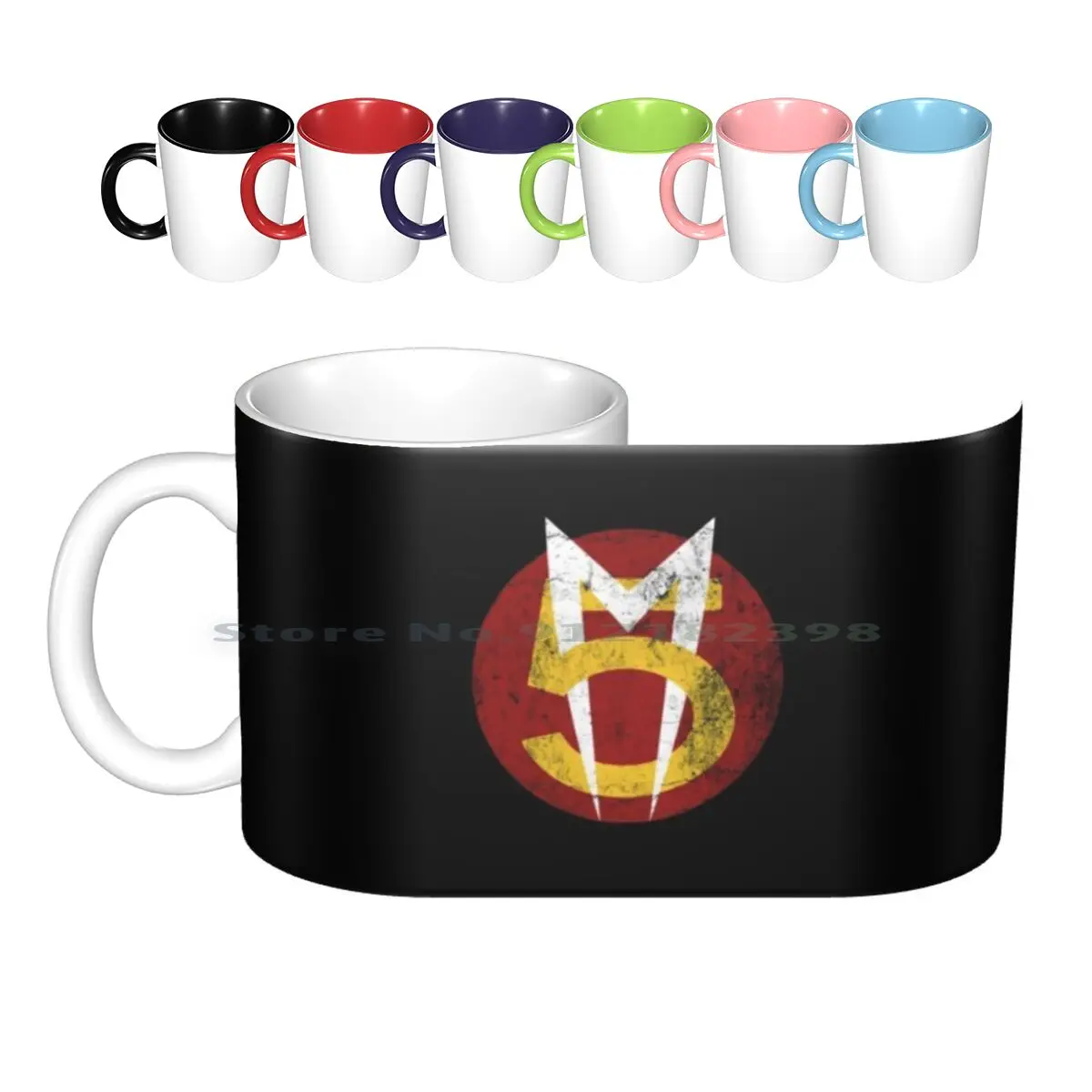 Vintage Mach Five Ceramic Mugs Tazze Da Caffè Tazza Da Tè Al Latte Go X Racer X Mach 5 Mach Five Mifune Anime Racing Car Chim Chiim