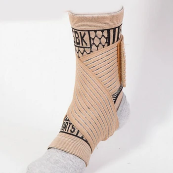Hoge Elastische Bandage Compressie Breien Sport Protector Basketbal Voetbal Enkel Ondersteuning Brace Guard Hoge Elastische Bandage Compressie Breien Sport Protector Basketbal Voetbal Enkel Ondersteuning Brace Guard