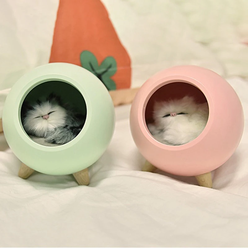 Светодиодный ночник Usb Диммируемый ночной Светильник Bionic Cat атмосферная лампа кровать со спящим светом детский подарок