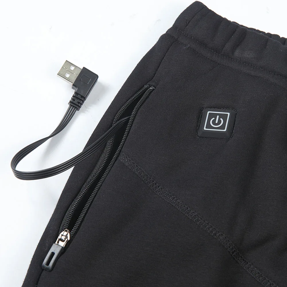 Новинка, мужские и женские теплые штаны с электрическим подогревом, с USB подогревом, базовый слой, эластичные брюки, лыжные штаны